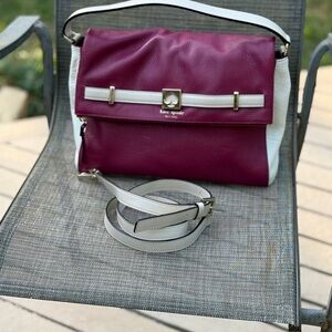 Kate Spade New Houston Street Maria Red Plum Crossbody